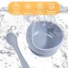 2PC Silicone Sucker Bowl - Feeding Tableware for Infant and Young Children Learning to Eat, Baby Supplementary Food Bowls