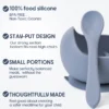 2PC Silicone Sucker Bowl - Feeding Tableware for Infant and Young Children Learning to Eat, Baby Supplementary Food Bowls