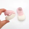 Baby First Shoes - Toddler Walker Soft Sole Knit Booties for Boys & Girls, Anti-Slip Floor Casual Shoes